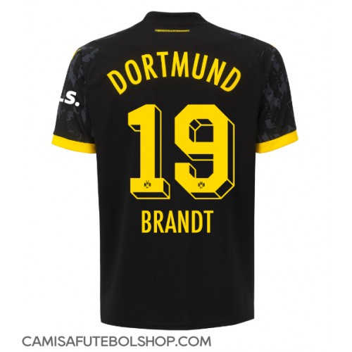 Camisa de time de futebol Borussia Dortmund Julian Brandt #19 Replicas 2º Equipamento 2023-24 Manga Curta